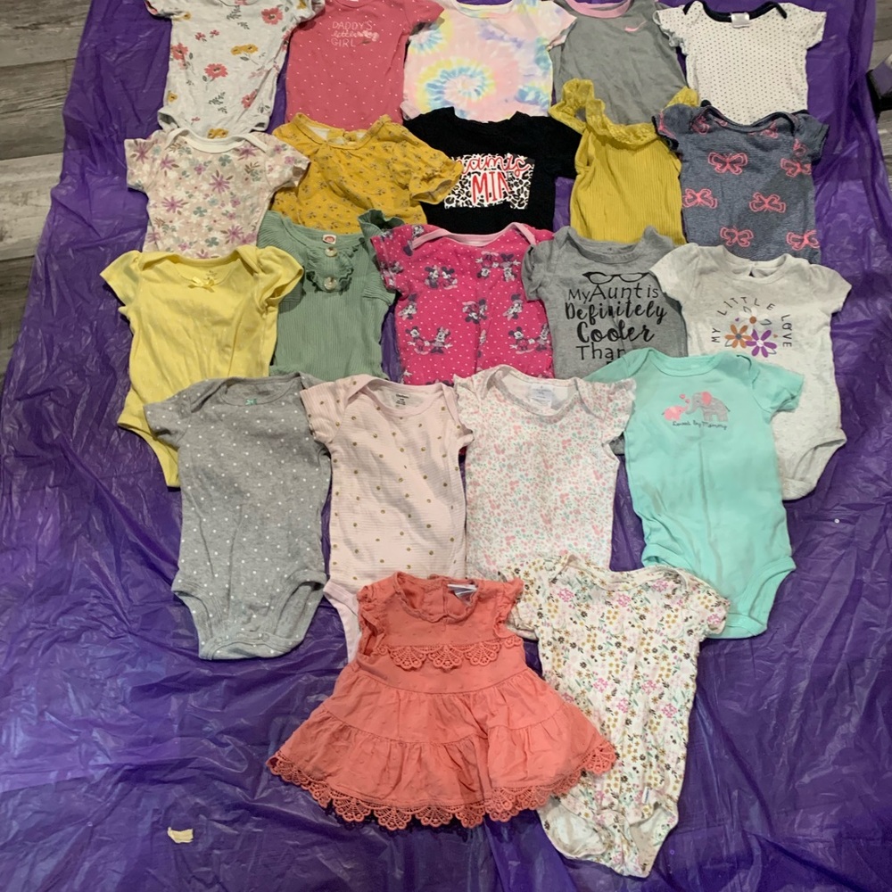 Carter's Yellow and Pink Bodysuits Collection